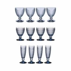 Villeroy & Boch Boston Coloured Wein- & Sektgläser 12er Set Blau