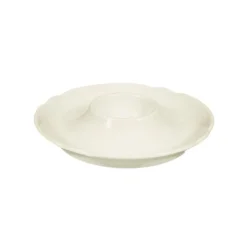 Esmeyer 6 X Seltmann Eierbecher Mit Ablage, Form: Marieluise, Glasur: Elfenbein, Dekor: 00003