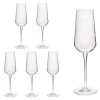 Null 6er Set Sektgläser InAlto 28 Cl Champagnergläser Aus Erstklassigem Kristallglas, Bessere Bruchfestigkeit, Filigranes Design