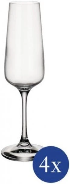 Villeroy & Boch Manufacture Rock Glass Sektglas Set 4tlg. Je 25,2cm 260ml – Bild 3