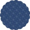 Mank Tassendeckchen Tissue Mit Sterne - Punkte Prägung In Blau, Ø 80mm, 250 Stück - Einweg Untersetzer Für Gläser Tassen Vasen
