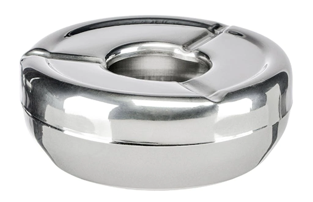 Null Drehaschenbecher Aschenbecher Ascher Windaschenbecher Drehascher Verchromt â Bild 3