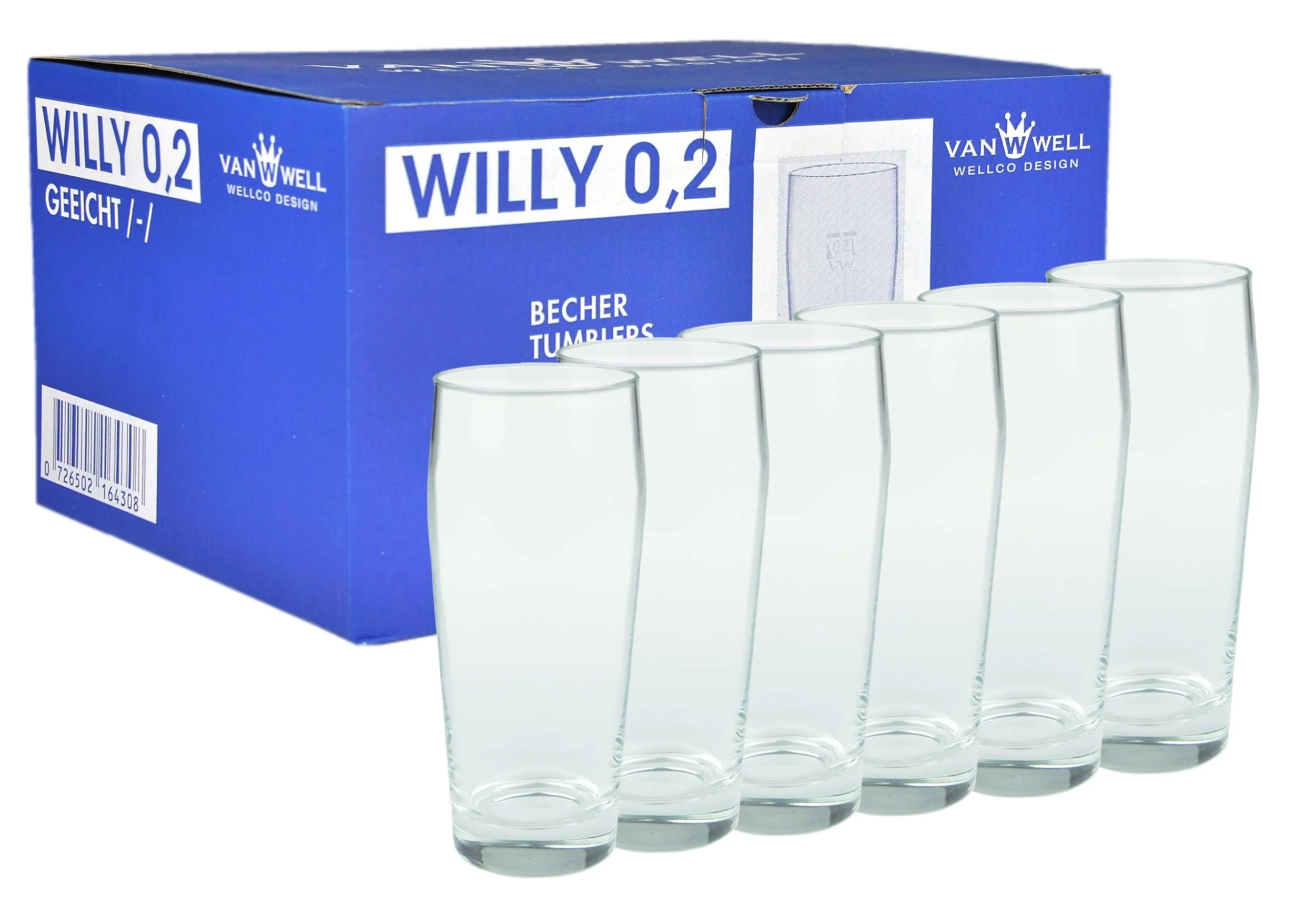 Null 36er Set Bierglas Willibecher 0,2L Geeicht â Bild 5