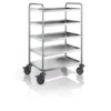 Null Servierwagen SW-8X5-5 Kunststoff Rollen