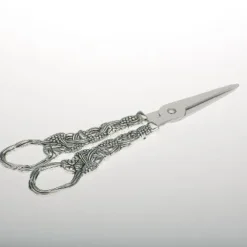 Null Traubenschere Trauben-Dekor L 16,0cm Versilbert Anlaufgeschützt