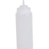 Metro-professional METRO Professional Quetschflasche, PE/PP, Ø 5cm, 18cm, 260ml, Transparent Mit Verschlusskappe Ideal Für Ketchup, Senf, Mayo, Soßen Oder Olivenöl, X6