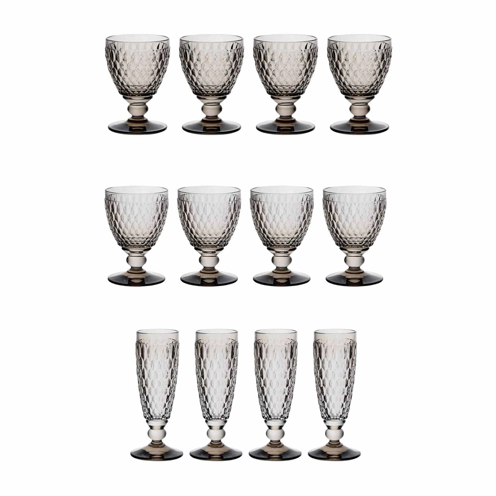 Villeroy & Boch Boston Coloured Wein- & Sektgläser 12er Set Smoke – Bild 2