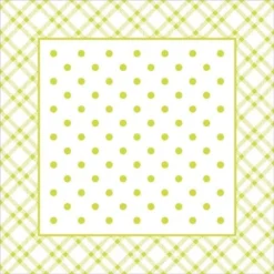 Mank Tassendeckchen Aus Tissue Mit Folienbeschichtung, 90x90 Mm, 250 Stück - Antonia In Lime - Einweg Untersetzer