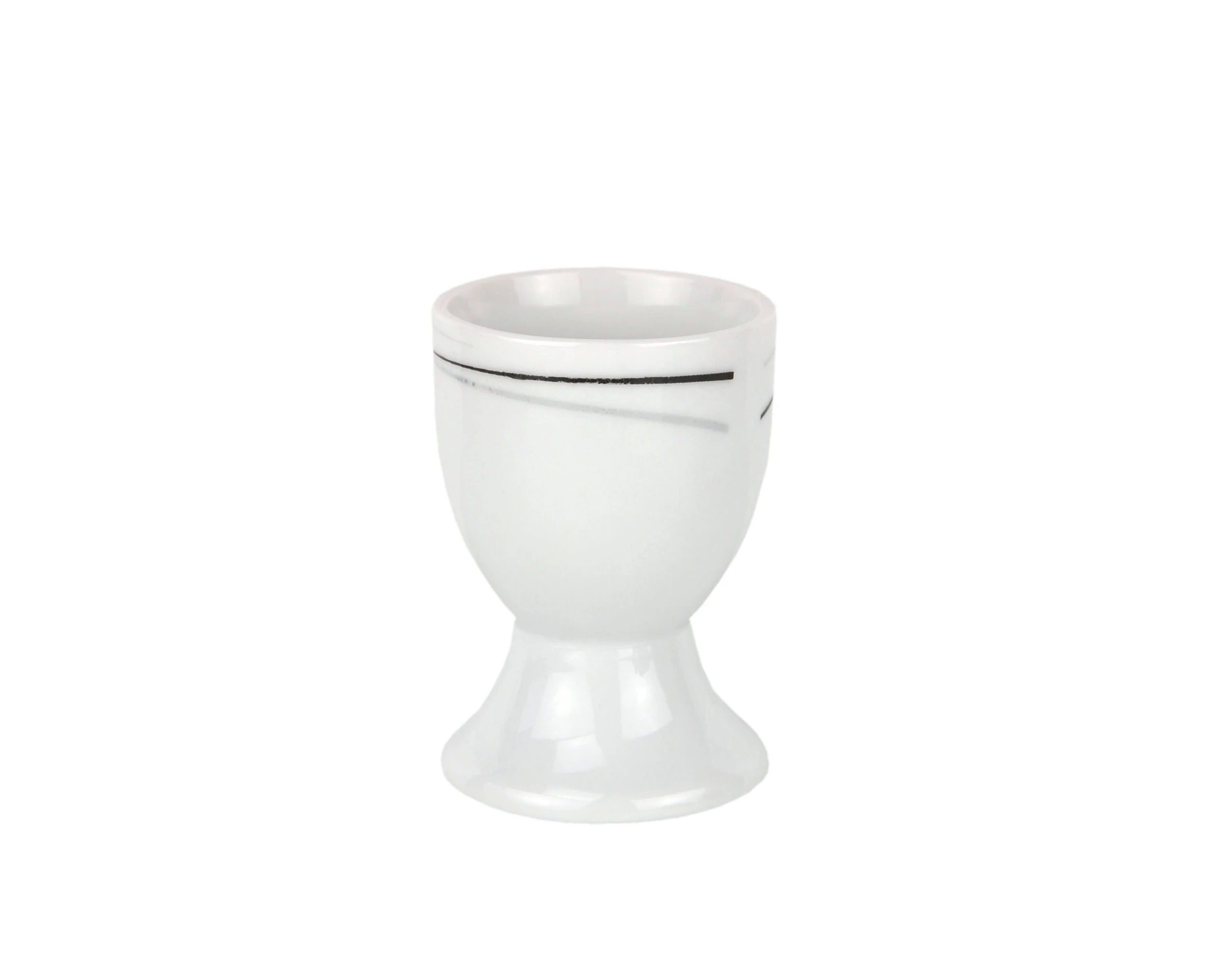 Null 6er Set Eierbecher Phönix 4,8cm Porzellan Weiß Mit Dekor – Bild 6