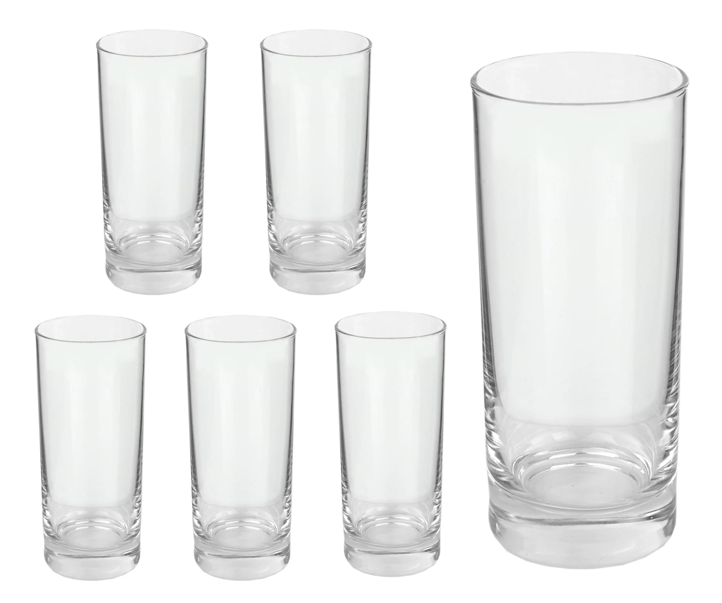 Null 3er Set Longdrinkglas Gala 280 Ml Wasserglas Tumbler – Bild 4
