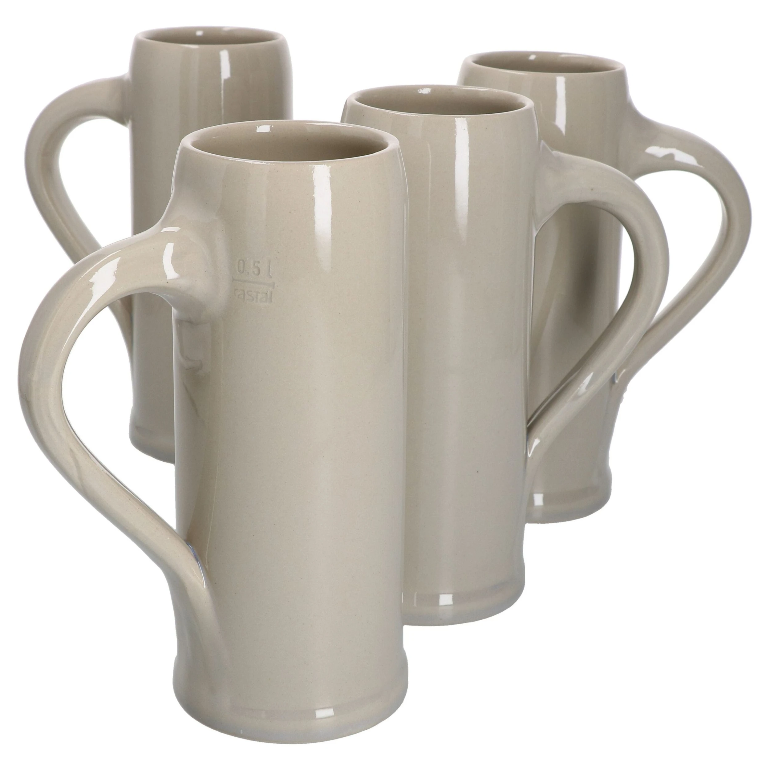 Null 2er Set KannenbĂ€cker Krug Mit Henkel 1 Liter Geeicht Keramik â Bild 4