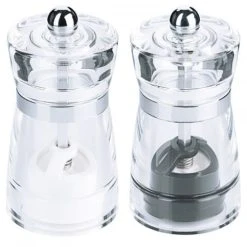 Contacto 2x Salz-/Pfeffermühlen-Set, Klar