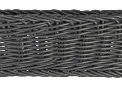 3x APS Baguette Korb. Oval. 28 X 16 Cm. H: 8 Cm. Polypropylen. Schwarz. PROFI LINE