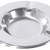 11x Contacto Aschenbecher Aus Edelstahl, Hochglänzend, Mittelschwere Qualität Durchmesser: 12,5 Cm, Höhe: 2 Cm
