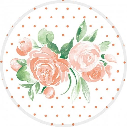 Mank Deckchen Margit In Aprikot, Tissue 9-lagig, 90 Mm, 250 Stück - Untersetzer Tassendeckchen - Einweg