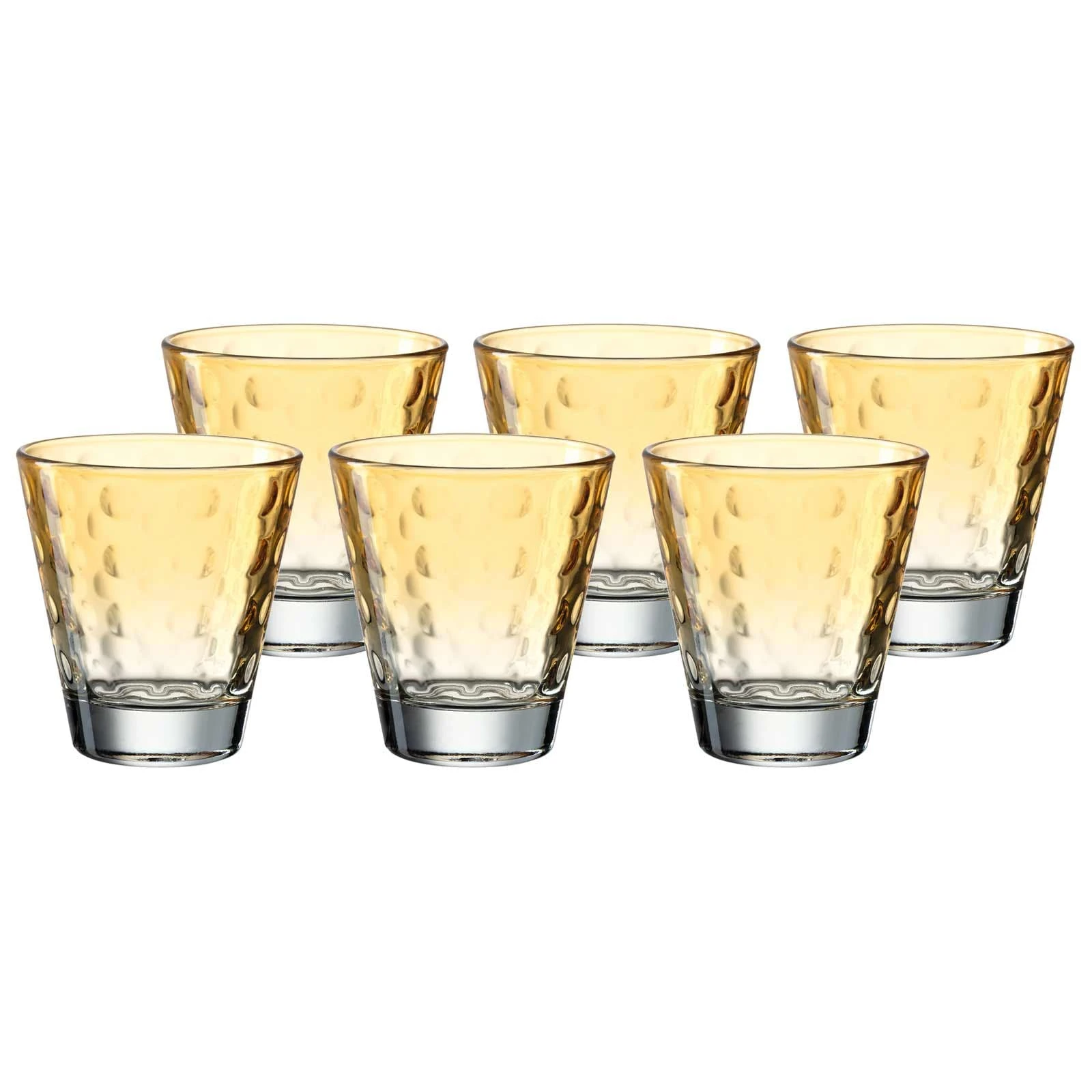 Leonardo OPTIC Trinkglas Klein 215 Ml Pastell Apricot 6er Set