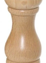 2x Contacto Pfeffermühle, Buchenholz, Keramik-Mahlwerk, Volumen: 0,02 L, Durchmesser: 5,5 Cm, Höhe: 16 Cm