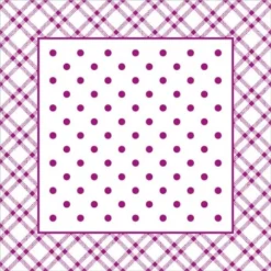 Mank Tassendeckchen Aus Tissue Mit Folienbeschichtung, 90x90 Mm, 250 Stück - Antonia In Beere - Einweg Untersetzer