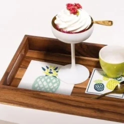 Mank Deckchen Anabell Aus Saugstoff, 90 X 90mm, 250 Stück - Untersetzer Ananas Einweg