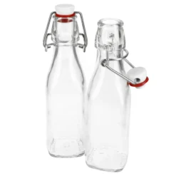 Null 2er Set Glasflaschen Serie Swing Mit Bügelverschluss 0,25 Liter