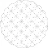 Mank Tablettdeckchen Aus Tissue Mit Sterne - Punkte - Prägung In Weiss, Ø 150 Mm, 250 Stück - Einweg Untersetzer