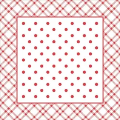 Mank Tassendeckchen Aus Tissue Mit Folienbeschichtung, 90x90 Mm, 250 Stück - Antonia In Rot - Einweg Untersetzer