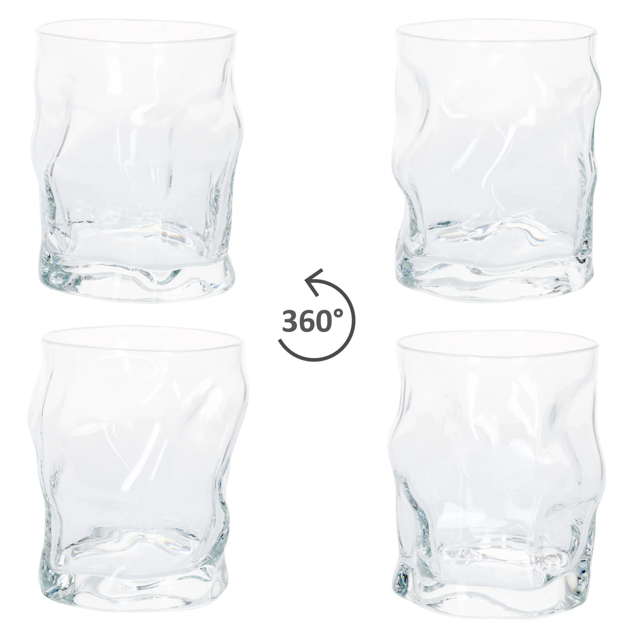 Null 2er Set Romantic Longdrink-Glas Klar 340ml – Bild 4