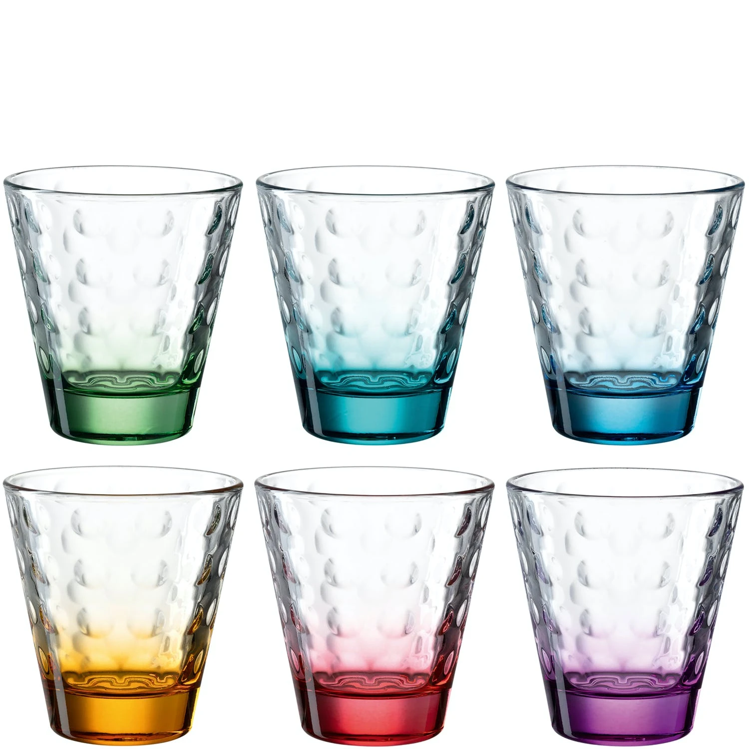 Leonardo Trinkglas OPTIC 6 Stück Sortiert 300 Ml Violett – Bild 2