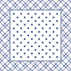 Mank Tassendeckchen Aus Tissue Mit Folienbeschichtung, 90x90 Mm, 250 Stück - Antonia In Blau - Einweg Untersetzer