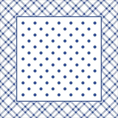 Mank Tassendeckchen Aus Tissue Mit Folienbeschichtung, 90x90 Mm, 250 Stück - Antonia In Blau - Einweg Untersetzer