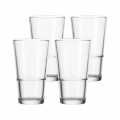 Leonardo EVENT Trinkglas Stapelglas XL 550 Ml 4er Set