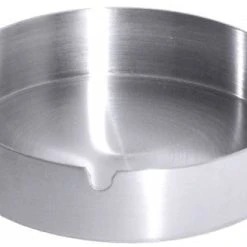 Contacto 4x Aschenbecher Aus Edelstahl 18/0, Seidenmatt Gebürstet, Stapelbar Durch Bodenrille,