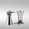Null Becher Hirsch H 13,0 Cm D 7,5 Cm 200ml Edelstahl