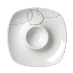 Ritzenhoff & Breker Geschirr Alina Eierteller Porzellan Weiß 12x12 Cm