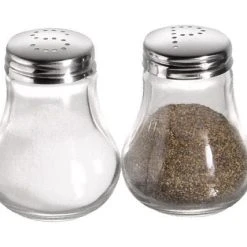 Null Salz, Pfeffer & Zahnstocher - Menage Set 3-teilig, Je Flasche: H 8,5cm D 4 Cm, 50ml, Glas/Edelstahl -Ritzenhoff & Breker Shop 7bfe4665 f5c3 4794 8f77 619e9cf6ff14 5