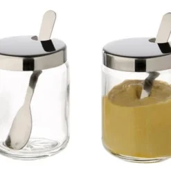 APS 40415 Senftöpfchen, 2er Set Je Ø 5 Cm, H: 6 Cm