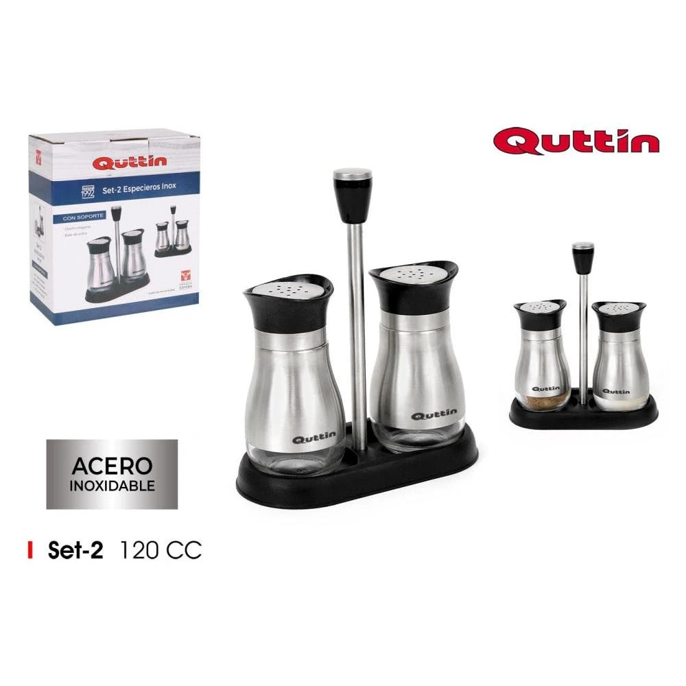 Null Quttin Salz- Und Pfefferstreuer Pfefferstreuer Salzstreuer Edelstahl Set Modern – Bild 6