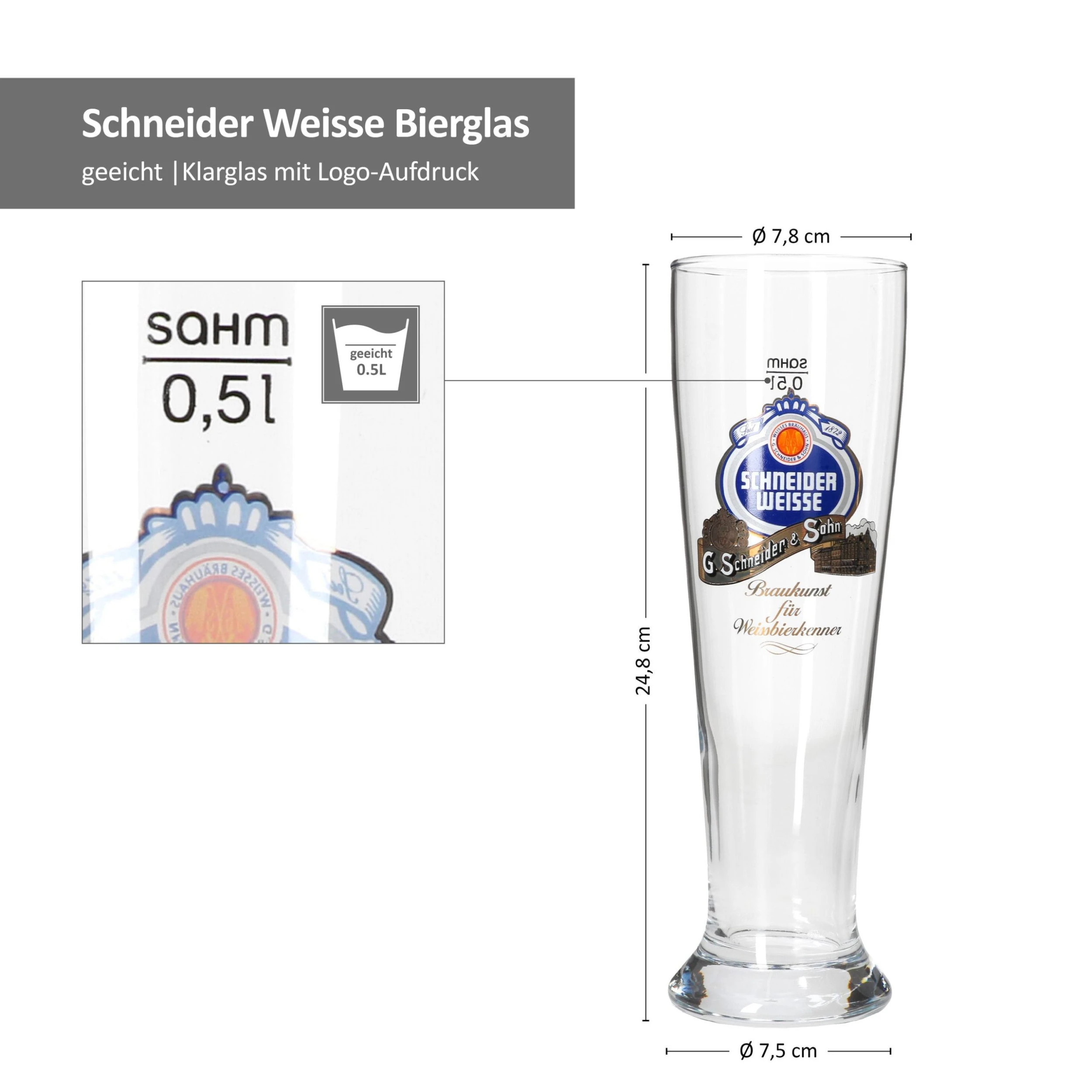 Null 2er Set Schneider Weisse WeizenbierglĂ€ser â Bild 6