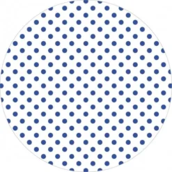 Mank Tassendeckchen - Antonia-Punkte In Blau, Tissue Mit Folienbeschichtung, Ø 90 Mm, 250 Stück - Einweg Untersetzer Für Gläser Tassen Vasen