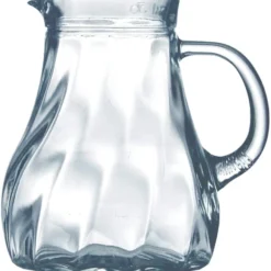 Esmeyer 6 X Glaskrug SALZBURG Füllstrich 1,0 Ltr Mit Spiraloptik Höhe 164 Mm - Durchmesser 158 Mm