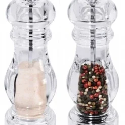 Contacto 2x Salz-/Pfeffermühlen-Set PEPPER Groß Durchmesser: 6 Cm, Höhe: 17,5 Cm