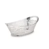Null Schale, Brotkorb Oval 26,0 X 14,5cm, H 8,0cm Versilbert
