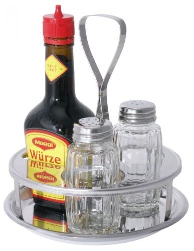 2x Contacto Menage 3-teilig Salz Pfeffer, Durchmesser: 13,5 Cm, Höhe: 14 Cm 1 2x Contacto Menage 3-teilig Salz Pfeffer, Durchmesser: 13,5 Cm, Höhe: 14 Cm