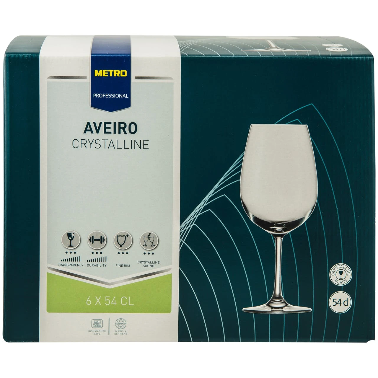 Metro-professional METRO Professional Rotweinglas Aveiro, Kristallglas, 54 Cl, 6 Stück – Bild 6