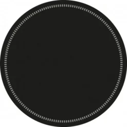 Mank Tassendeckchen Aus Tissue Ø 90mm, 250 Stück - Uni Schwarz - Einweg Untersetzer Für Tassen Gläser Vasen