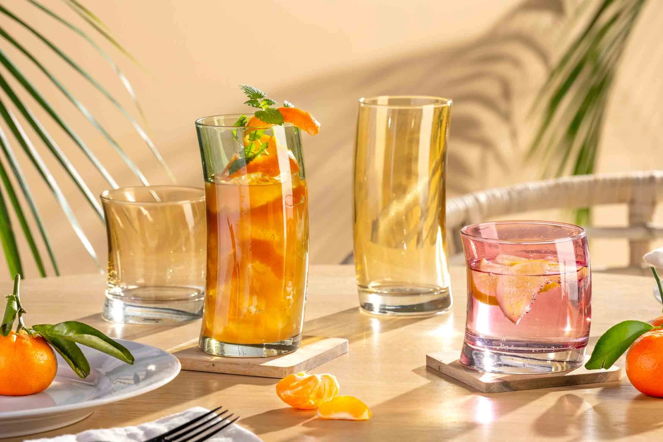 Leonardo SWING Trinkglas 450 Ml 4er Set Warme Farben â Bild 6