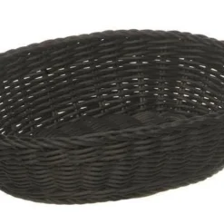 Metro-professional Metro Professional Korb Oval, 25 X 19 Cm, H: 6,5 Cm, Schwarz