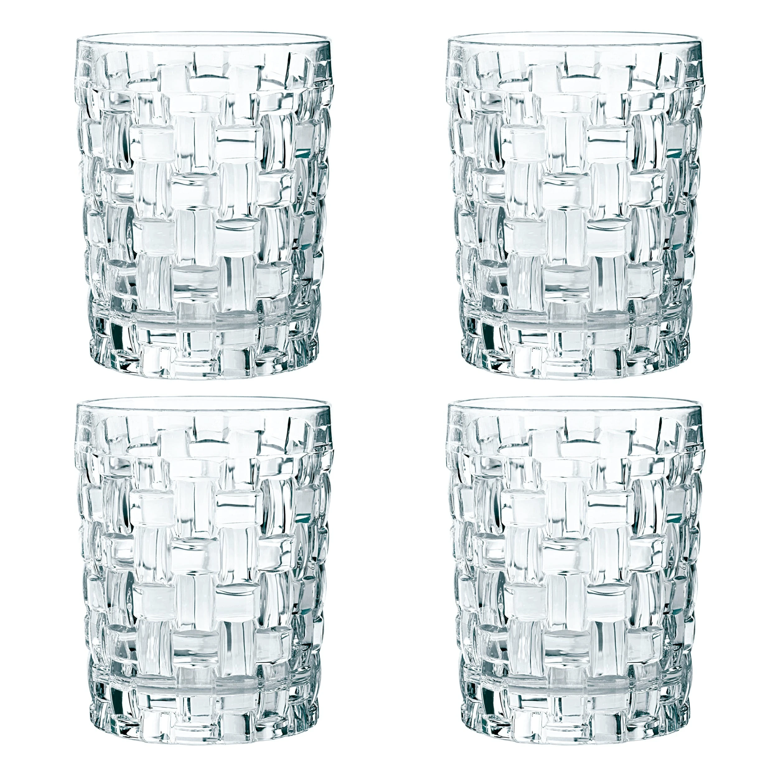 Null 48er Set Rialtobecher Arosa 16cl Likörglas Whiskybecher Mit Streifenrelief Kristallklar – Bild 5