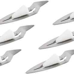 APS 65070 Mini-Feuerzangen Set, 6 Mini-Zuckerzangen Für Feuerzangenbowle, Rostfreier Edelstahl