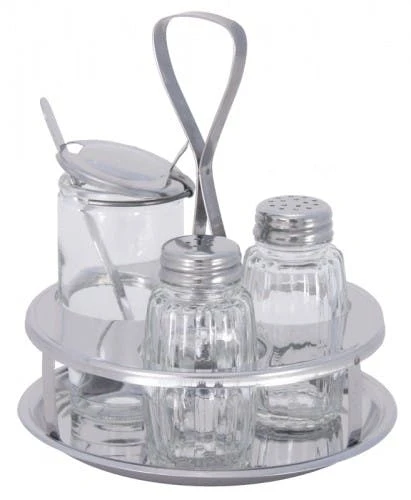 2x Contacto Menage 3-teilig Salz Pfeffer, Durchmesser: 13,5 Cm, Höhe: 14 Cm 2 2x Contacto Menage 3-teilig Salz Pfeffer, Durchmesser: 13,5 Cm, Höhe: 14 Cm – Bild 2